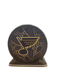 Puck Display Stand White, Blue, Gold, Navy