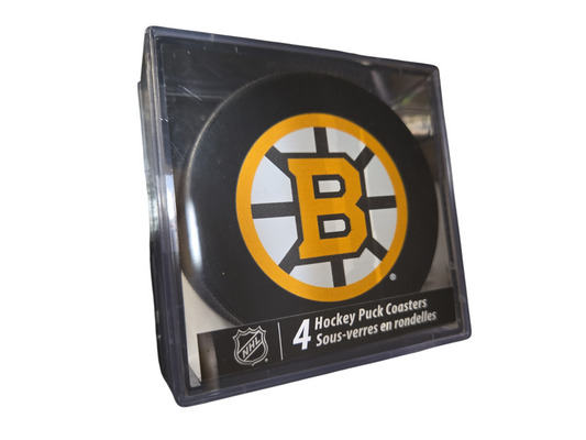 NHL Puck Coasters Bruins (2025 Logo)