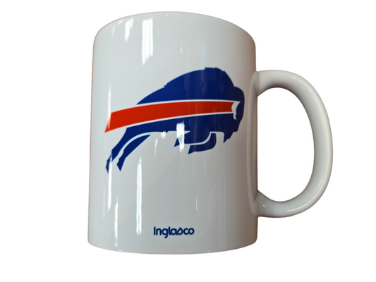 NFL Coffee Mug Subl. 11 Oz C-Handle White Bills