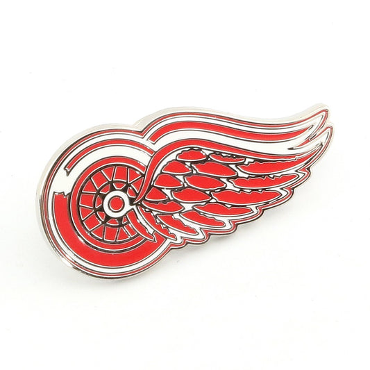 NHL Lapel Pin Logo Metallic Red Wings