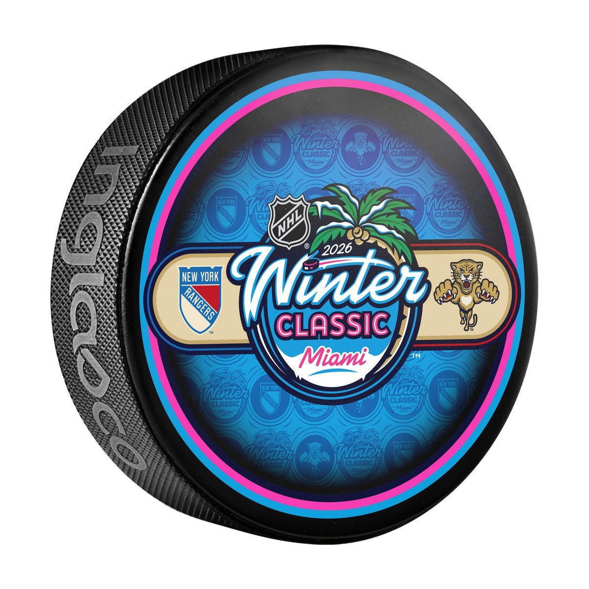 NHL Puck Winter Classic Dueling Miami Rangers VS Panthers