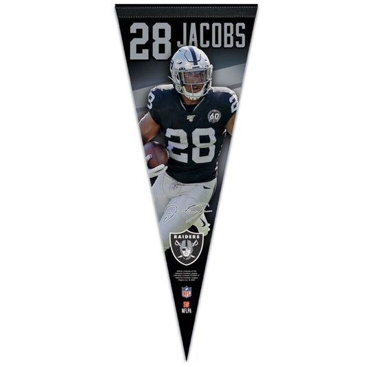 NFL Player Felt Pennant Josh Jacobs Raiders