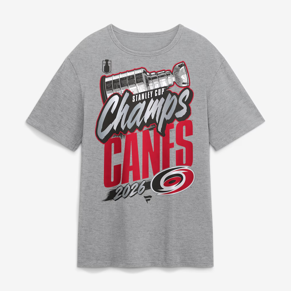 NHL T-Shirt Stanley Cup Champions 2026 Authentic Locker Room Hurricanes