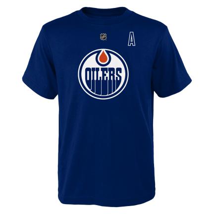 NHL Youth Player T-Shirt Leon Draisaitl Oilers (Blue)