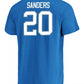 NFL Player T-Shirt Hall of Fame Name And Number Barry Sanders Lions