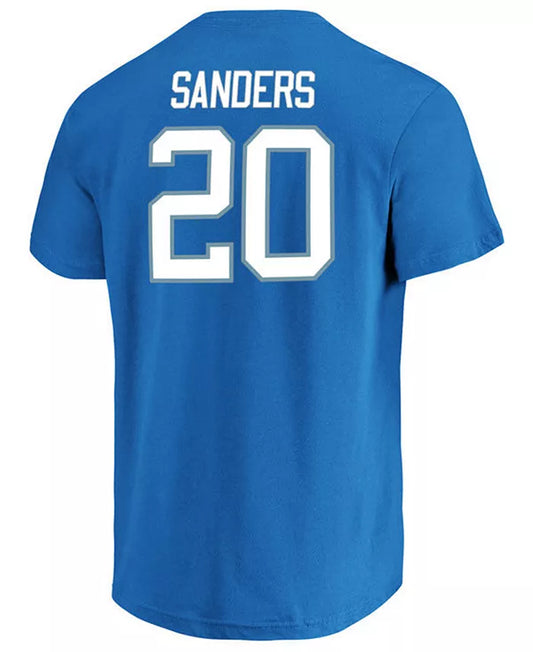 NFL Player T-Shirt Hall of Fame Name And Number Barry Sanders Lions