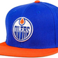 NHL Hat Snapback Wool Replica Two Tone 400S Oilers
