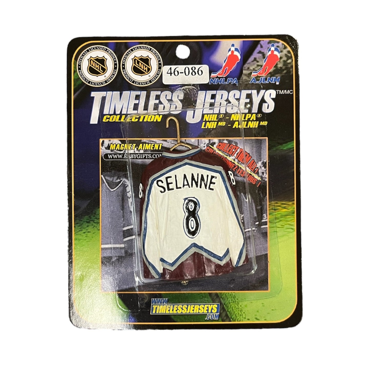 NHL Vintage Player Ceramic Magnet Teemu Selanne Avalanche