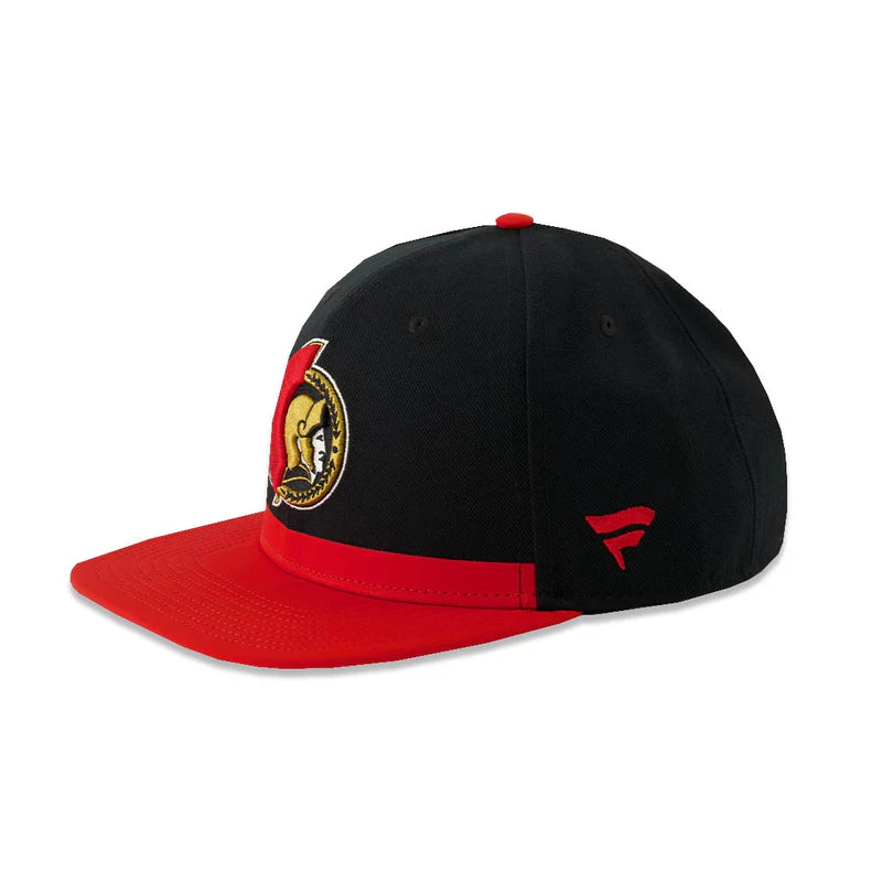 NHL Hat Snapback Authentic Pro Locker Room Square Visor Senators