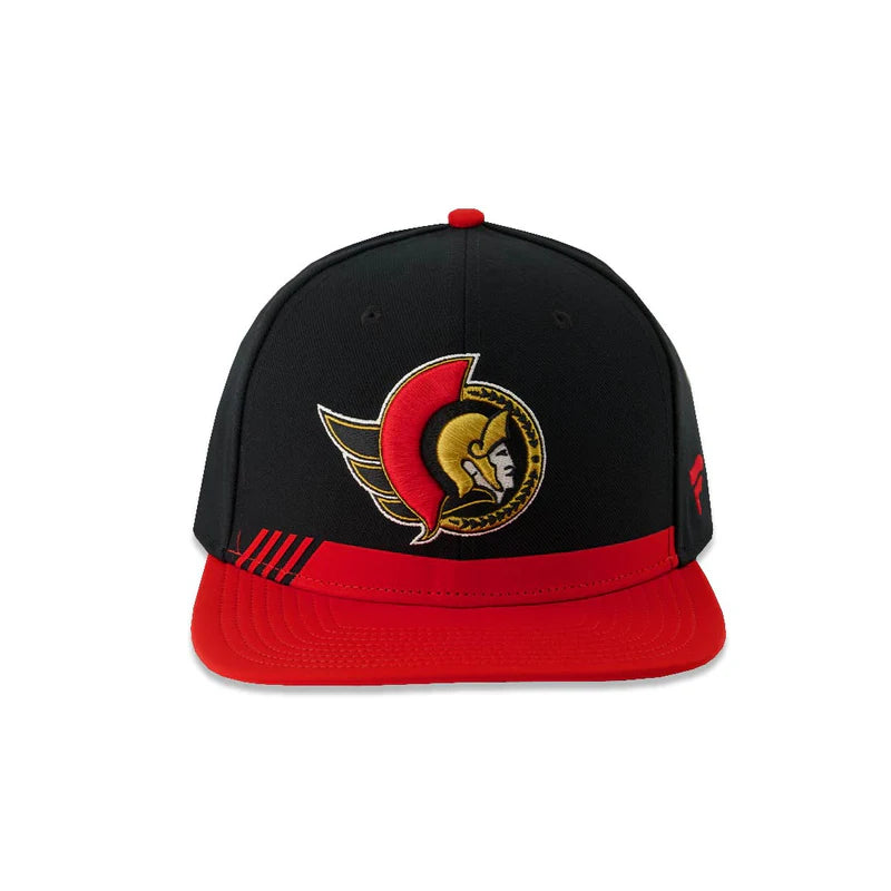 NHL Hat Snapback Authentic Pro Locker Room Square Visor Senators