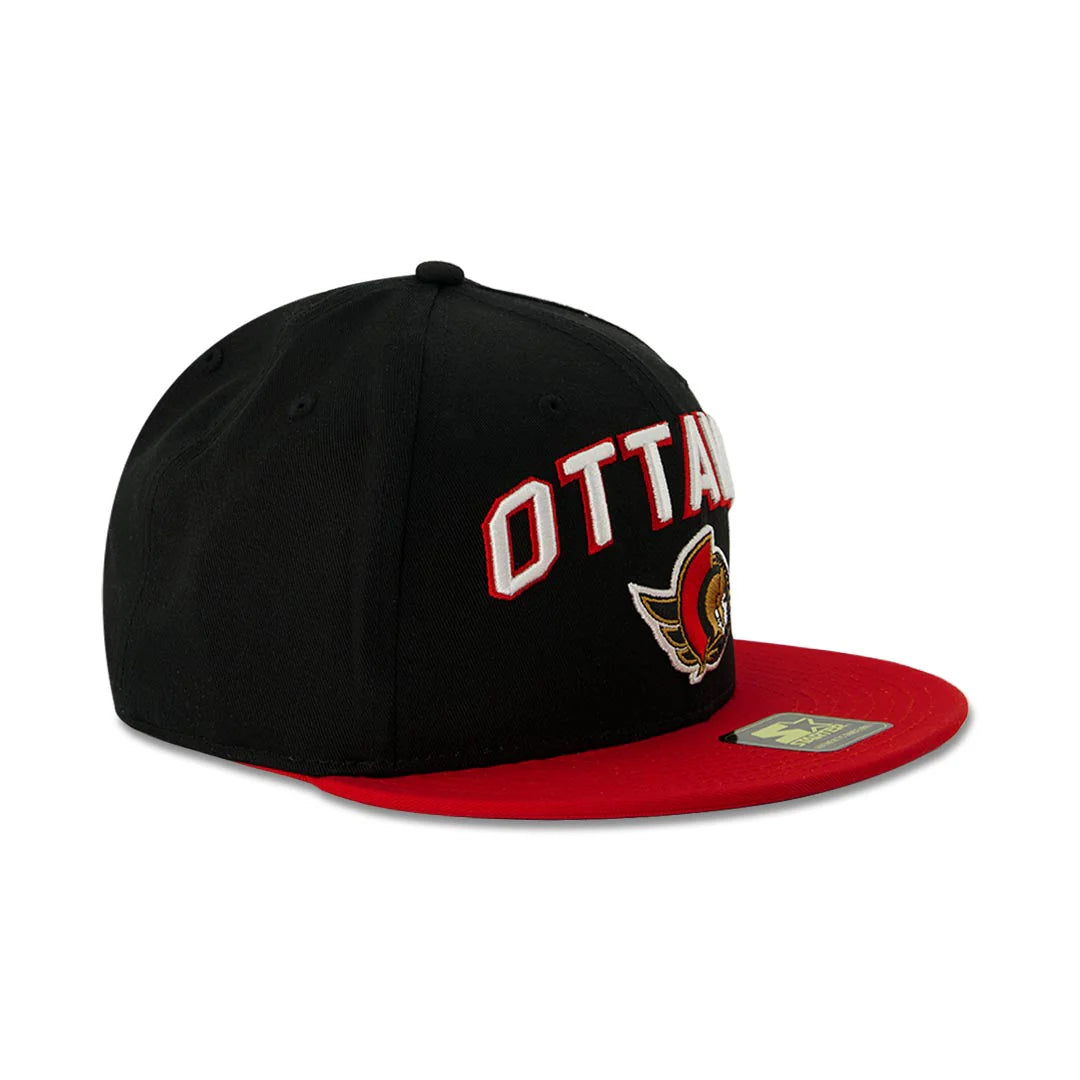 NHL Hat Snapback Faceoff Two Tone Senators