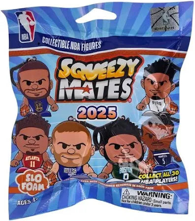 NBA Collectible Figures Squeezy Mates Gravity Feed Slo Foam 2025