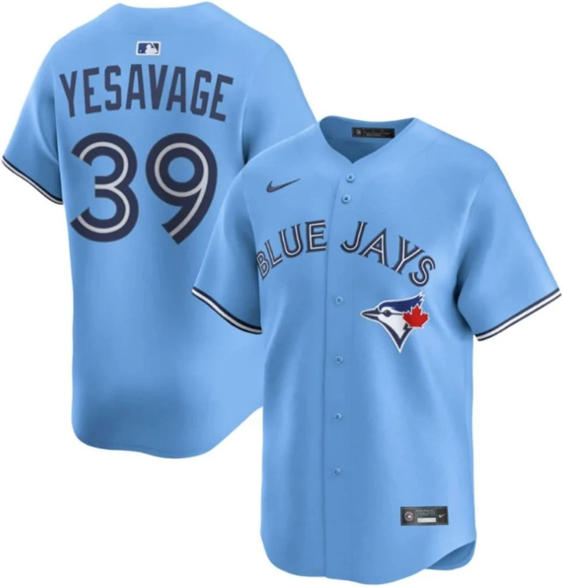 MLB Player Replica Youth Jersey  Powder Blue  Trey Yesavage Blue Jays