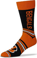 NFL Socks GO TEAM Bengals Large 10-13