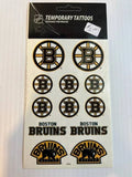 NHL Temporary Tattoo Sheet Bruins