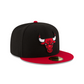 NBA Hat 5950 Basic Two Tone Bulls (Black and Red)