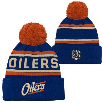 NHL Youth Knit Hat Jacquard 3rd Oilers