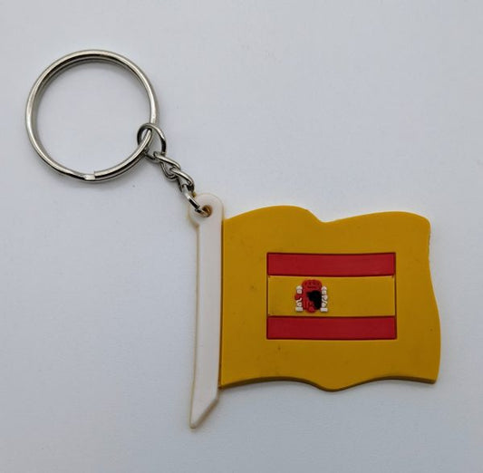 Country Keychain Rubber Flag Spain