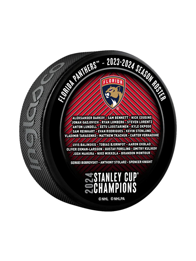 NHL Collector Puck Roster Stanley Cup Champions 2024 Panthers