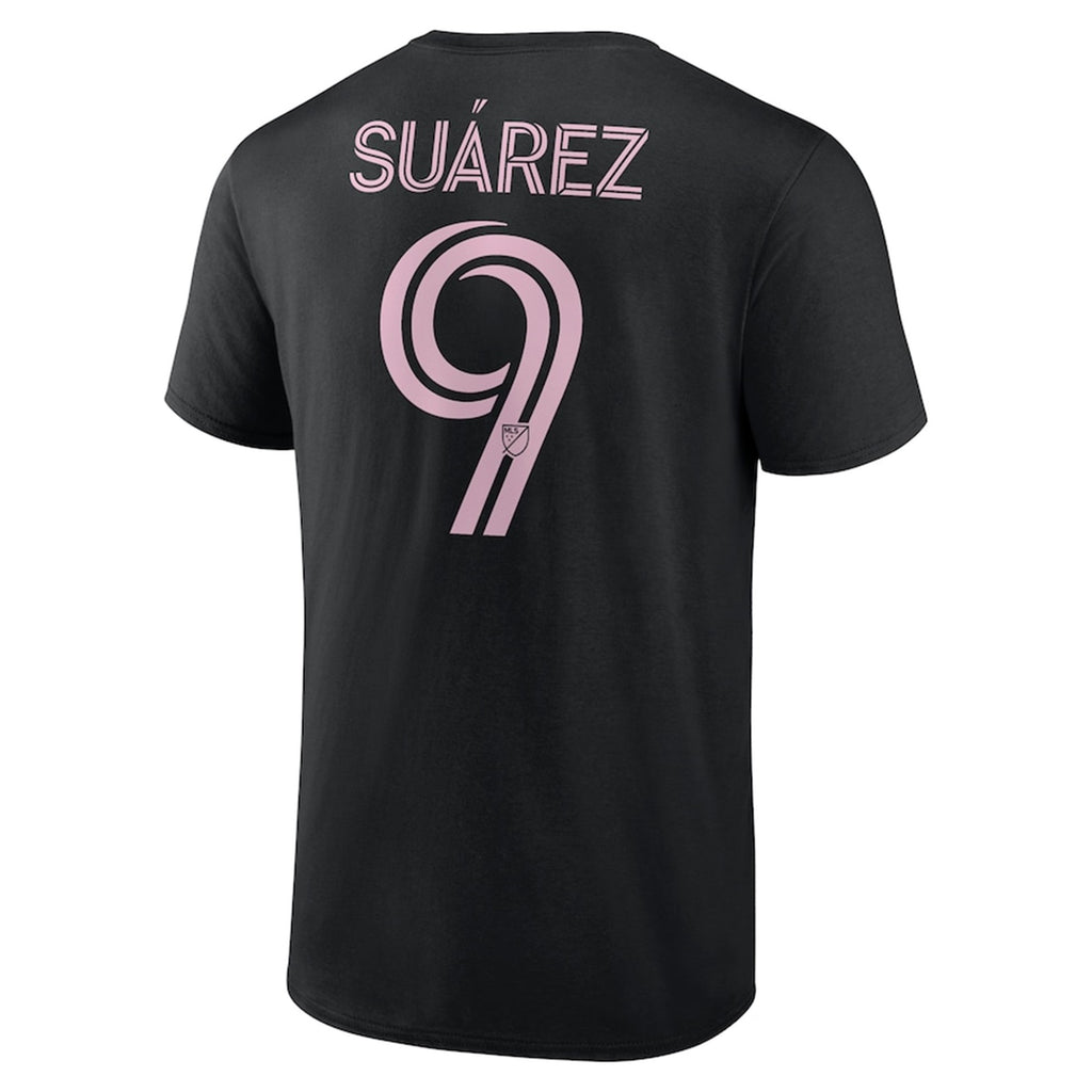 MLS Player T-Shirt Authentic Stack Luis Suárez Inter Miami CF (Black)