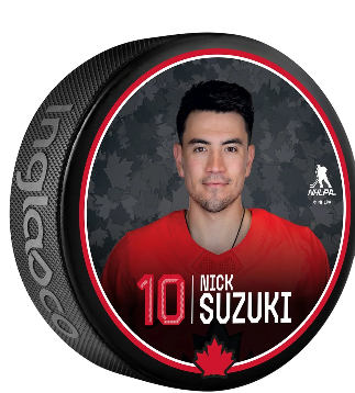 Hockey Canada Player Photo Puck 2026 Olympics Nick Suzuki Team Canada