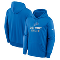 NFL Hoodie Pull Over Toss Sweep Lions (Blue)