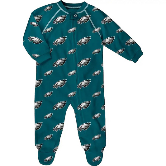 NFL Infant Onesie Raglan Zip Up Eagles