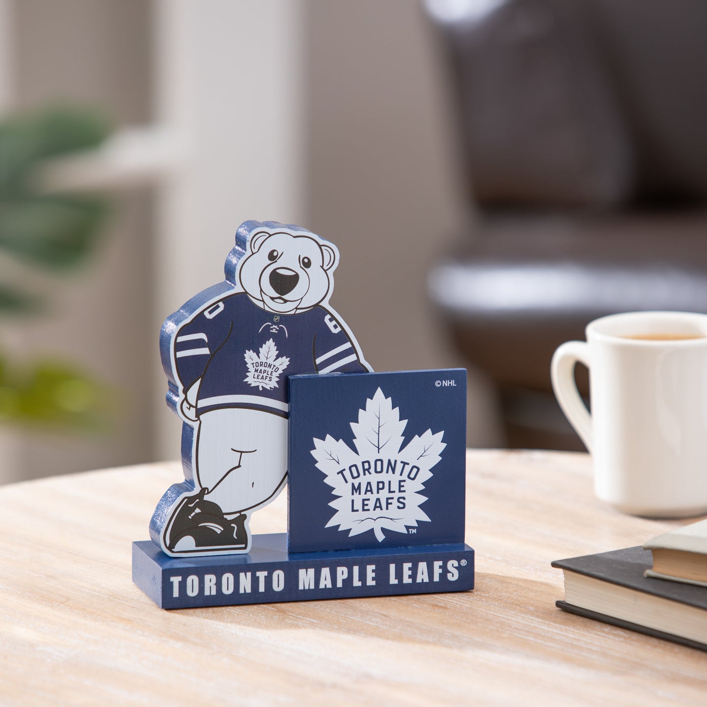 NHL Mascot Statue with Logo Maple Leafs