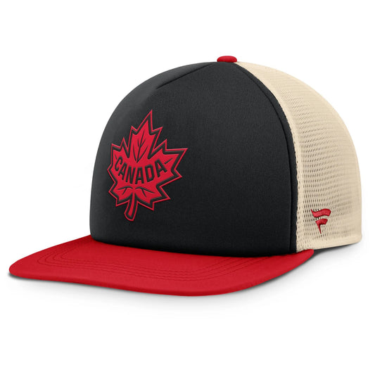 NHL Hat Authentic Pro Snapback Trucker Foam 4-Nations Face-Off Team Canada