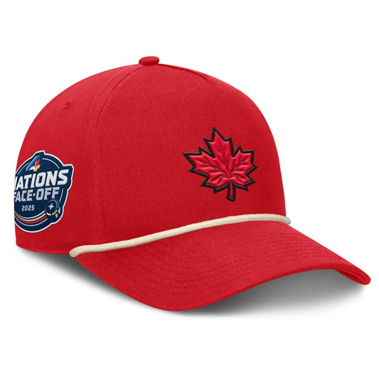 NHL Hat Authentic Pro Pinch Panel A-Frame 4-Nations Face-Off Team Canada
