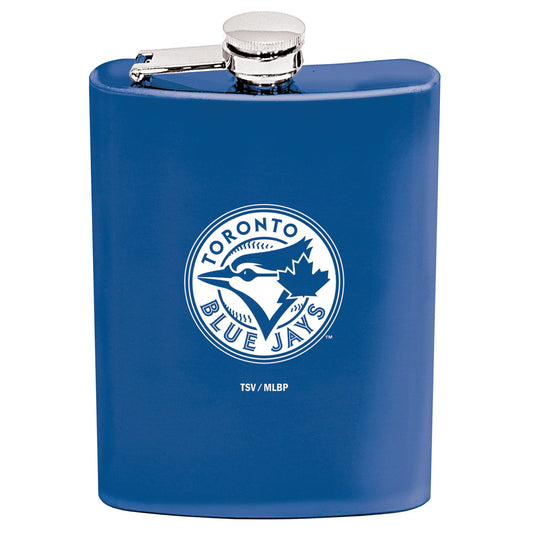 MLB Flask Stainless Steel 8 Oz Elite Blue Jays