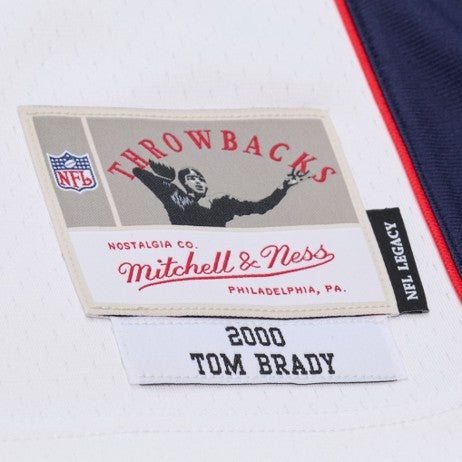 NFL Legacy Player Jersey Away 2000 Tom Brady Patriots (White)