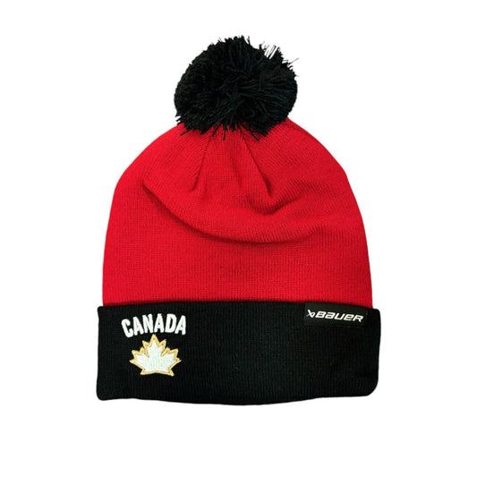 Hockey Canada Knit Hat Two Tone Pom Team Canada