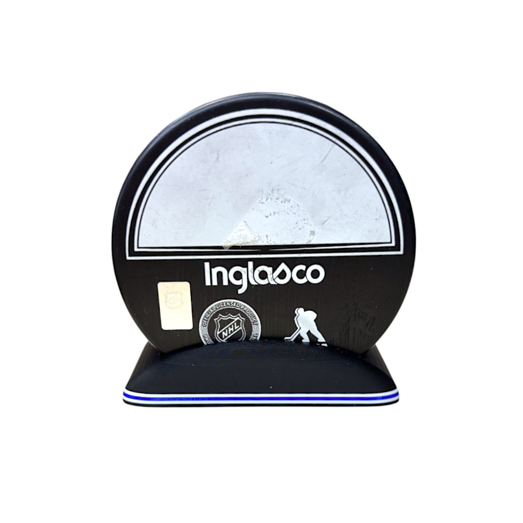 Puck Display Stand White & Blue