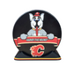Puck Display Stand Yellow and Red