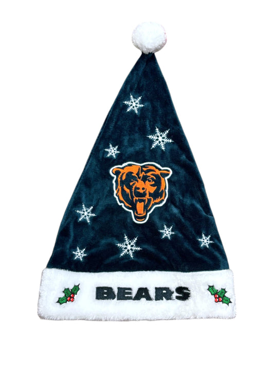 NFL Santa Hat Snowflakes Bears