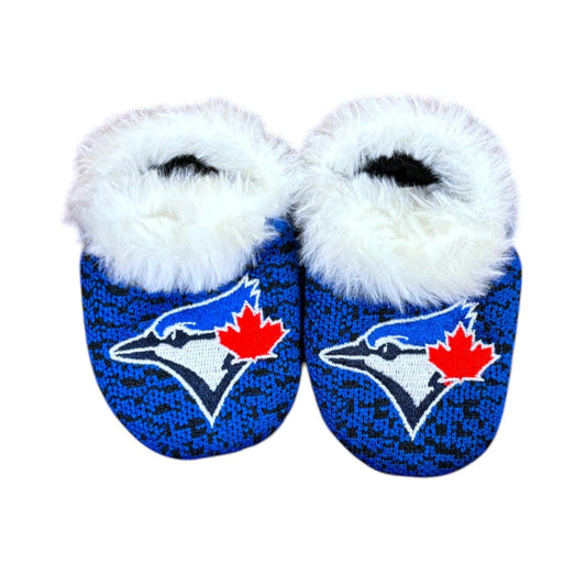 MLB Infant Poly Knit Slippers Blue Jays