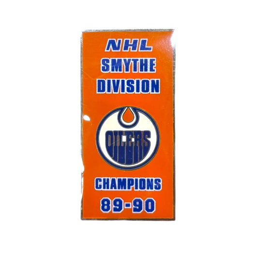 NHL Lapel Pin Smythe Division Champs 89-90 Oilers (Sticky Back)