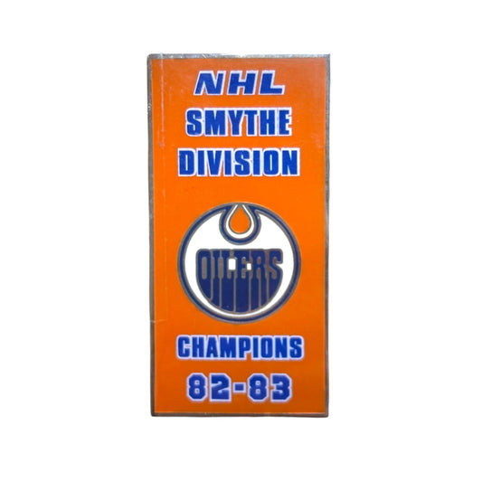 NHL Lapel Pin Smythe Division Champs 82-83 Oilers (Sticky Back)