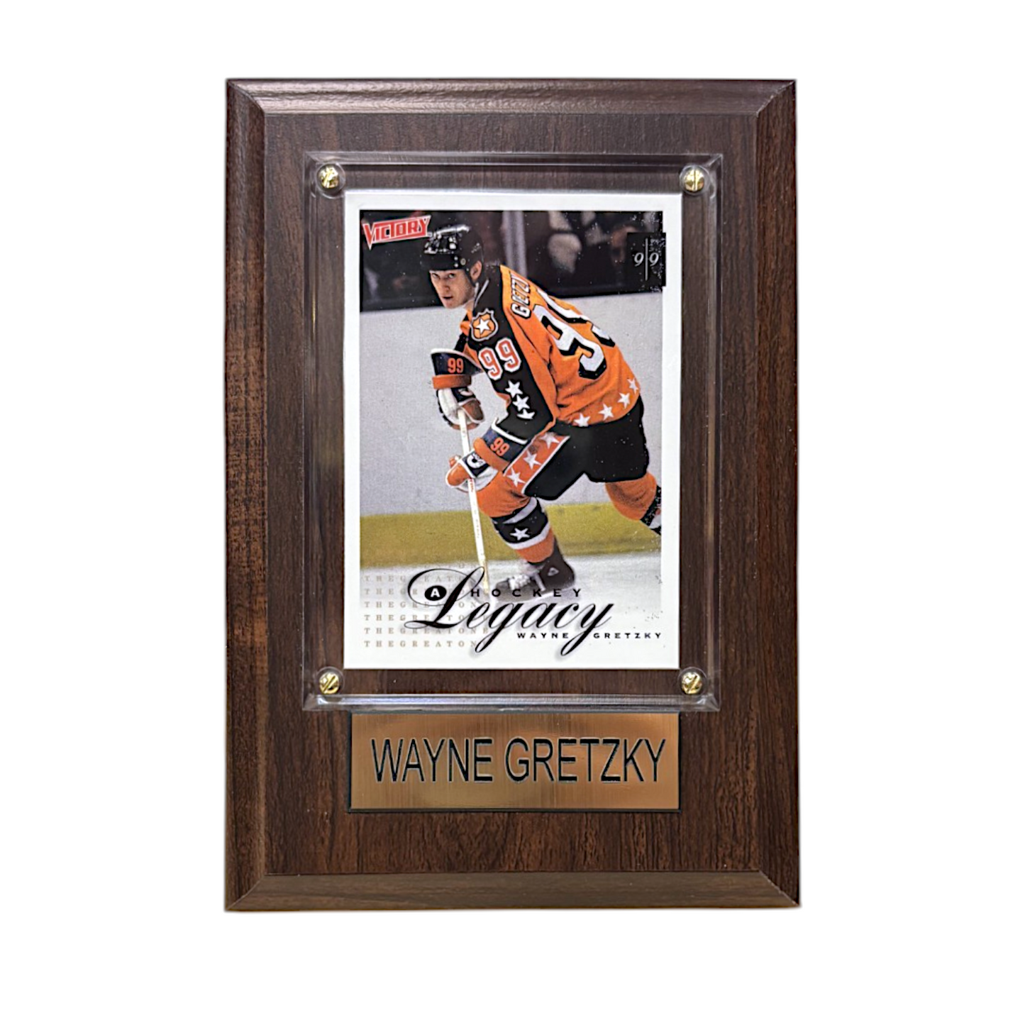 NHL Collectible Plaque with Card 4x6 #403 Legacy All Star MVP Wayne Gretzky