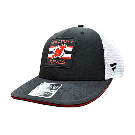 NHL Hat Structured Adjustable Trucker Authentic Pro Rinkside6 2025 Devils
