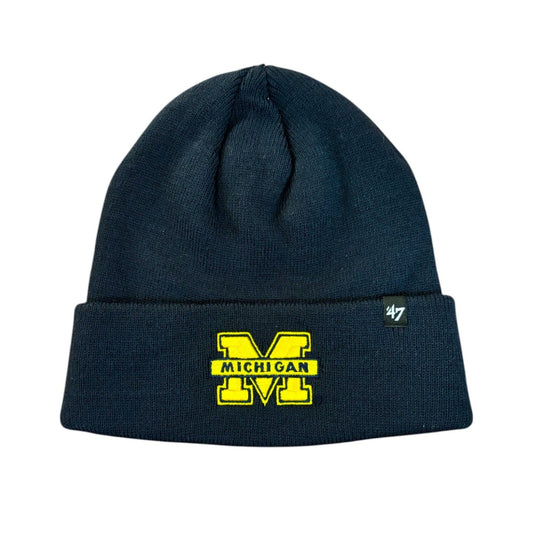 NCAA Knit Hat Raised Cuff Michigan Wolverines