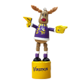NFL Ornament Wooden Push Puppet Reindeer Vikings
