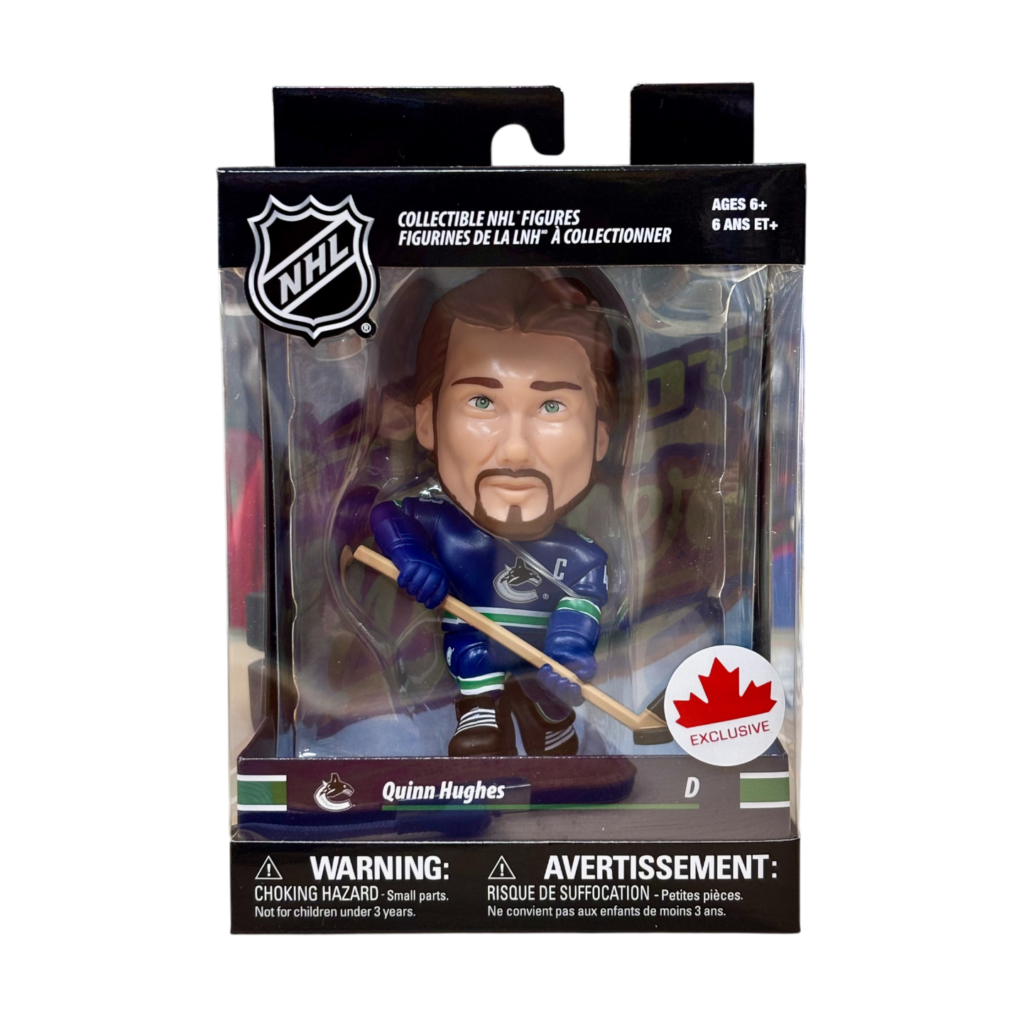 NHL Big Shot Shooters Player Figure Quinn Hughes Canucks