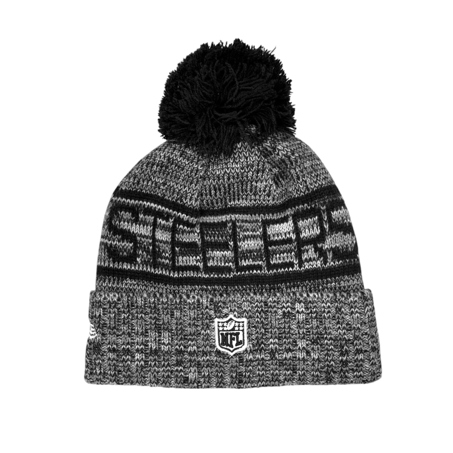 NFL Knit Hat Sideline 2025 Gray Color Wave Steelers