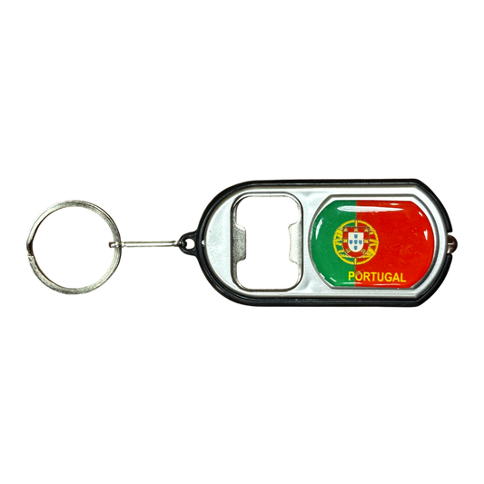 Country Keychain Light Bottle Opener Key Portugal