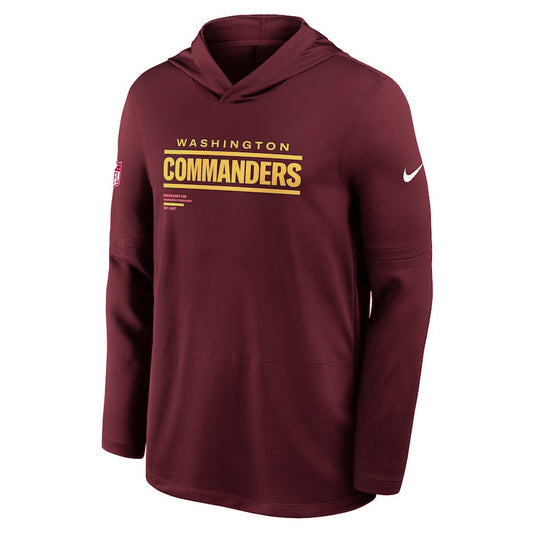 NFL Dri-FIT Long Sleeve Hoodie 2025 Sideline Pure Fury Commanders
