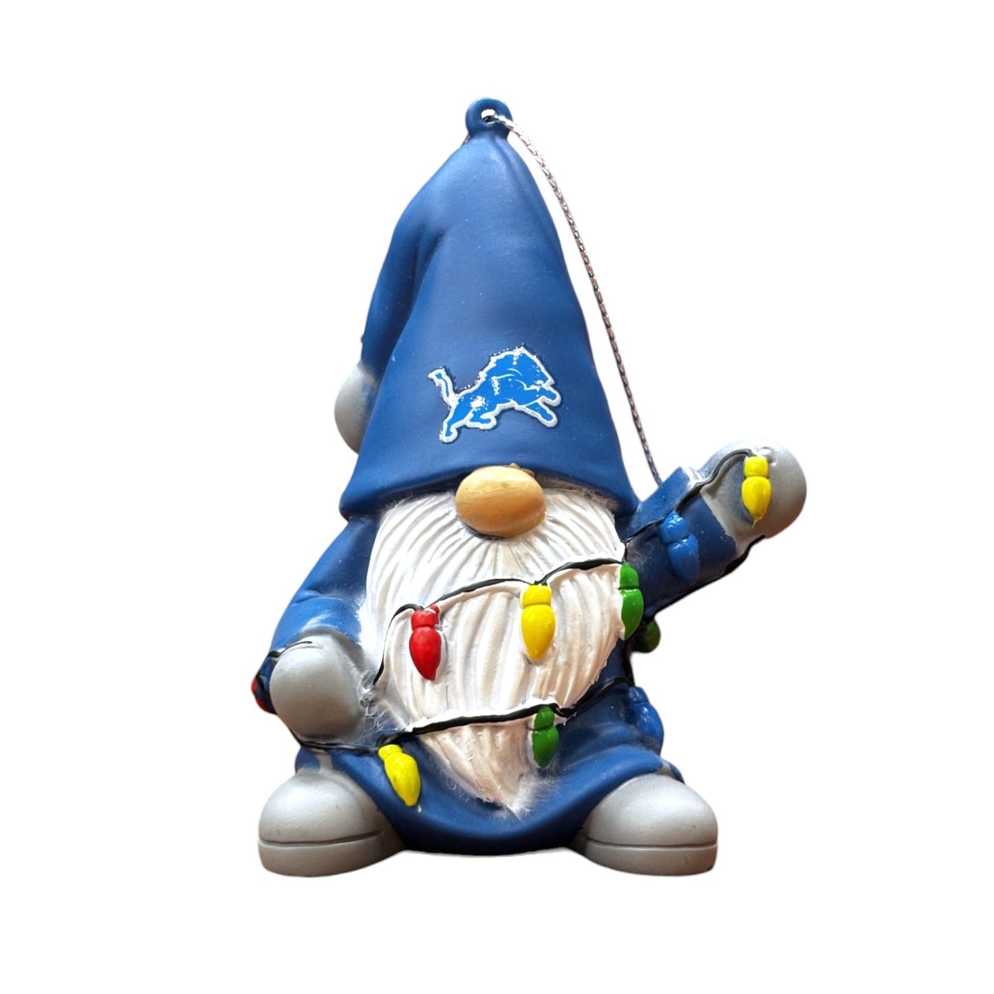 NFL Ornament Gnome With Lights Lions