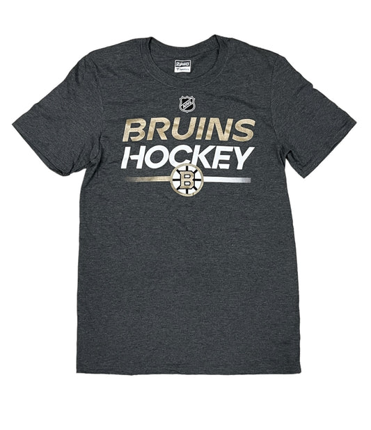 NHL T-Shirt Authentic Pro 100th Anniversary Bruins (Charcoal Grey)