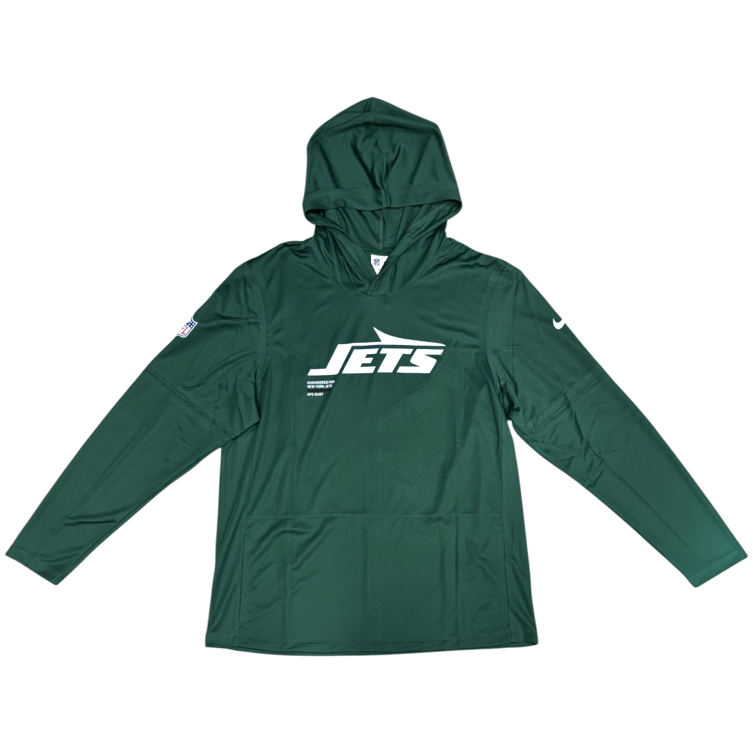 NFL Dri-FIT Long Sleeve Hoodie 2025 Sideline Pure Fury Jets